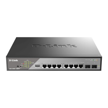 D-Link DSS-200G-10MPP/B Managed L2 Gigabit Ethernet 10/100/1000 Full duplex Powe DSS-200G-10MPP/B