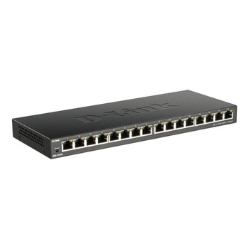 D-Link 16Port Gigabit Unmanaged Switch Unmanaged Gigabit Ethernet 10/100/1000 Fu DGS-1016S/B