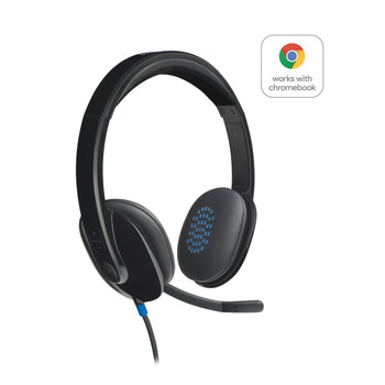 Logitech H540 USB Computer Headset Wired Black Headset 981-000480