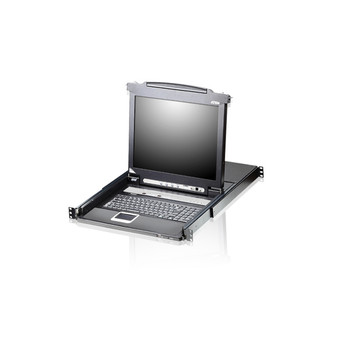 Aten CL5708M 8-Port Slideaway LCD KVM Switch with 17 " LED-backlit LCD Monitor B CL5708M