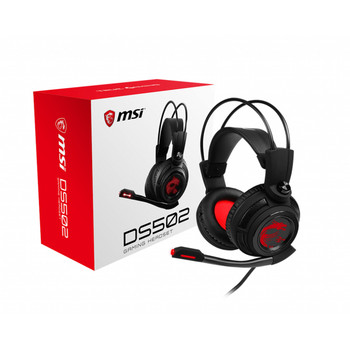 MSI DS502 7.1 Virtual Surround Sound Gaming Headset 'Black with Ambient Dragon L S37-2100911-SV1