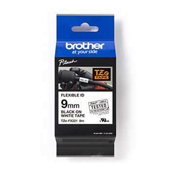 Brother TZEFX211 Black on White TZEFX211 Brother TZEFX211 Black on White TZEFX211
