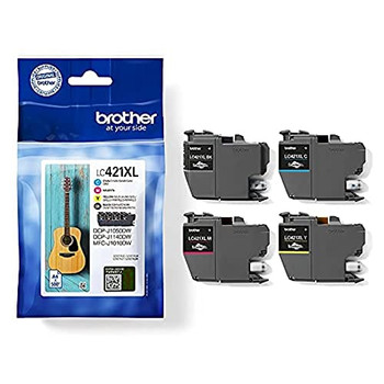BROTHER LC421XL Value pack High Yield Ink Cartridge B-C-M-Y LC421XLVAL BROTHER LC421XL Value pack High Yield Ink Cartridge B-C-M-Y LC421XLVAL