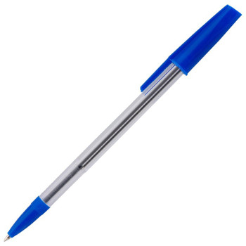 Valuex White Box Ballpoint Pen 1.0Mm Tip 0.7Mm Line Blue Pack 50 0052503/NB