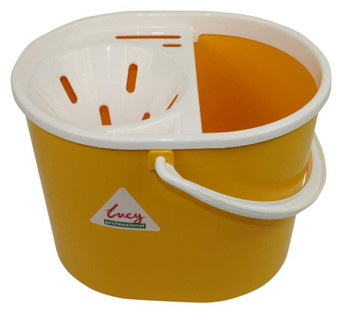 Valuex Plastic Mop Bucket With Wringer 5 Litre Yellow - 0907011 0907011