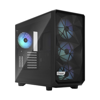 Fractal Design Meshify 2 RGB PC Black ATX EATX micro ATX Mini-ITX Steel Tempered FD-C-MES2A-06