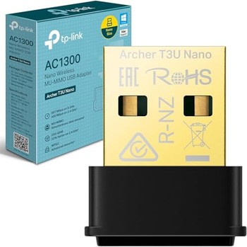 Tp-Link ARCHER T3U NANO Ac1300 Wireless Dual Band Nano USB Adapter Mu-Mimo ARCHER T3U NANO