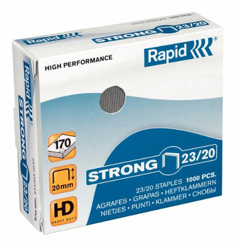 Rapid Strong Staples 23/20 Pack of 1000 24870400 24870400 Rapid Strong Staples 23/20 Pack of 1000 24870400 24870400