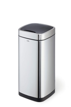Durable No Touch Sensor Waste Bin 35L Capacity Silver - 342323 342323