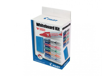 Pilot V-Board Master Whiteboard Marker And Eraser Kit Bullet Tip 2.3Mm Line Asso 3131910666301