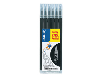 Pilot Refill for Frixion Ball/Clicker Pens 0.7Mm Tip Black Pack 6 4902505525612