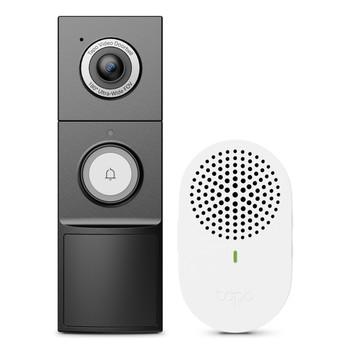 TP-Link Tapo Smart Battery Video Doorbell Black White IP66 IR CE RoHS RCMR-NZFCC TAPO D235