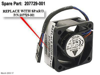 Hewlett Packard Enterprise 207729-001 Proliant DL320 Fan 207729-001