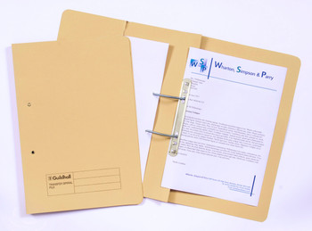 Guildhall Spring Pocket Transfer File Foolscap 420Gsm Yellow Pack 25 211/6003Z