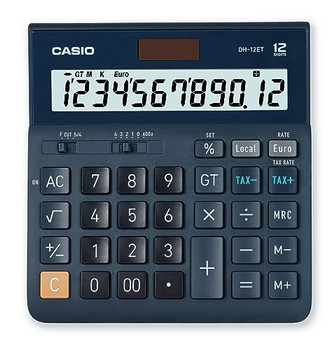 Casio DH-12ET 12 Digit Desktop Calculator DH12ET Casio DH-12ET 12 Digit Desktop Calculator DH12ET