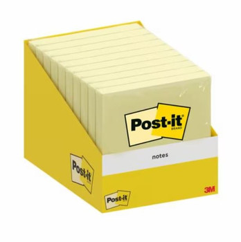 Post-It Notes Retail Display 76X76mm 100 Sheets Canary Yellow Pack 10 - 71003178 7100317841