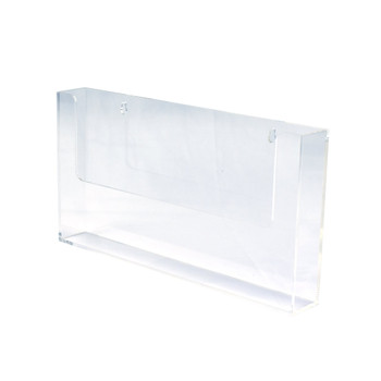 Deflecto A4 Landscape Flat Back Countertop Literature Holder Clear - 39620-EU 39620-EU