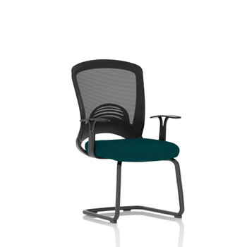 Astro Mesh Back Visitor Cantilever Leg Bespoke Fabric Seat Maringa Teal - KCUP20 KCUP2010