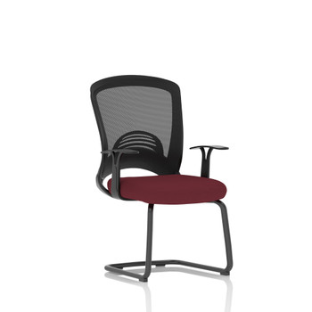 Astro Mesh Back Visitor Cantilever Leg Bespoke Fabric Seat Ginseng Chilli - KCUP KCUP2009