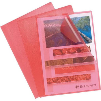 Valuex Cut Flush Folder A4 Grain Polypropylene Red Pack 10 56115E 56115E