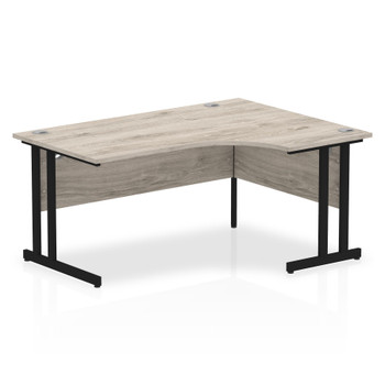 Dynamic Impulse W1600 X D800/1200 X H730mm Right Hand Crescent Desk With Cable M MI003360