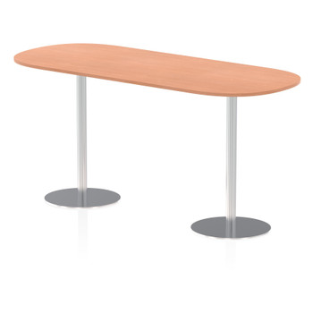 Dynamic Italia 2400Mm Poseur Boardroom Table Beech Top 1145Mm High Leg ITL0202 ITL0202