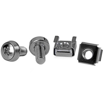 Startech.Com 50 Pkg M6 Mounting Screws And Cage Nuts CABSCREWM6