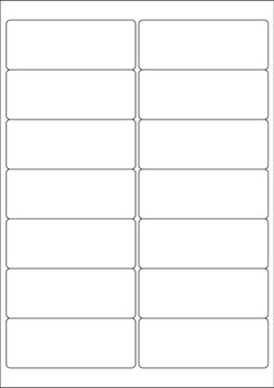 Valuex Multipurpose Label 99.1X38.1Mm 14 Per A4 Sheet White 1400 Labels 15131SM