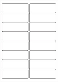 Valuex Multipurpose Label 99.1X34mm 16 Per A4 Sheet White 1600 Labels 15173SM