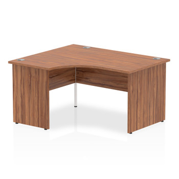 Dynamic Impulse 1400Mm Left Hand Desk Walnut Top Panel End Leg I003871 I003871