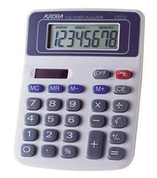 Aurora DT210 Desk Calculator DT210 Aurora DT210 Desk Calculator DT210