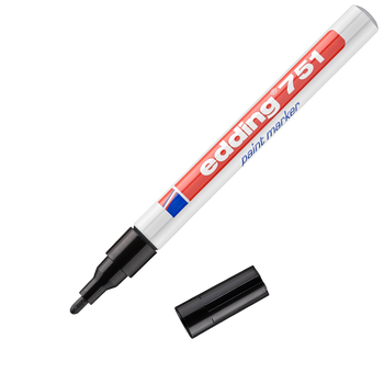 edding 751 Paint marker Black Box of 10 EDD751001