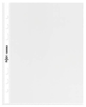 Rexel Multi Punched Pocket Polypropylene A5 75 Micron Top Opening Clear Pack 100 1300063