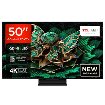 TCL 50C7K- 127 cm 50" 3840 x 2160 pixels QLED Smart TV Wi-Fi Black 50C7K-UK