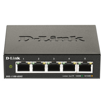 D-Link DGS-1100-05V2 network switch Smart Managed L2 Gigabit Ethernet 10/100/100 DGS-1100-05V2/B