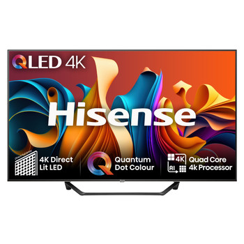 Hisense 43A7NQT 109.2 cm 43" 3840 x 2160 pixels QLED Smart TV Wi-Fi Grey 43A7NQTUK