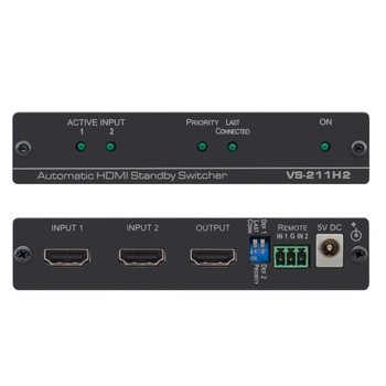 Kramer Electronics VS-211H2 2x1 4K60 4:4:4 HDCP 2.2 HDMI 2.0 Automatic Standby S VS-211H2