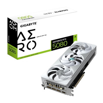 Gigabyte Nvidia Geforce Rtx 5080 Aero Oc Sff 16G Graphics Card 16Gb Gddr7 10752 GV-N5080AERO OC-16GD