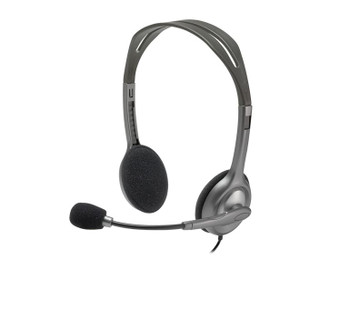 Logitech H111 Binaural Headband Grey 981-000593