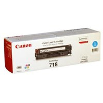Canon 718C Cyan Standard Capacity Toner Cartridge 2.9K Pages - 2661B002 2661B002