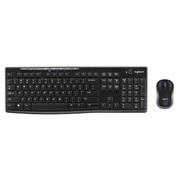 Logitech Wireless Combo MK270 Full-size 100% Wireless USB QWERTY Black Mouse inc 920-004523