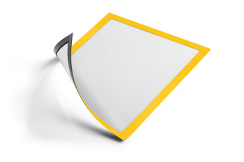 Durable Duraframe Magnetic A4 Yellow Pack 5 - 486904 486904