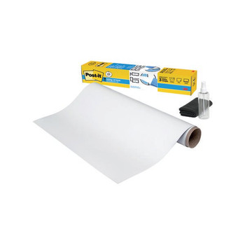 Post-It Easy Erase Whiteboard Roll 121.9Cm X 242Cm White Pk1 - 7100299521 7100299521