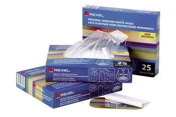 Rexel Shredder Waste Bag 175 Litre Clear Pack 100 40095 40095