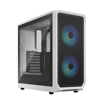 Fractal Design Focus 2 PC White ATX micro ATX Mini-ITX Steel Tempered glass Mult FD-C-FOC2A-04