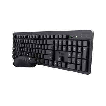 Trust Ody II Full-size 100% RF Wireless Membrane QWERTY Black Mouse included 25022