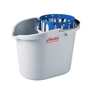 Vileda Supermop Bucket With Funnel Wringer 10 Litre Blue - 0907045 0907045