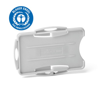 Durable Blue Angel Certified Id Badge Holder for 2 Badges Portrait Or Landscape 898910