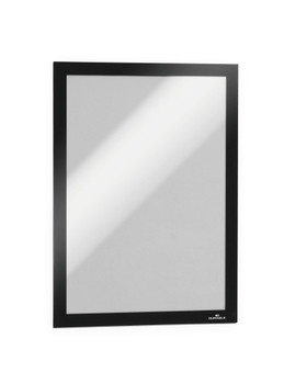 Durable Duraframe Magnetic Display Frame Self Adhesive A4 Black Pack 2 487201 487201