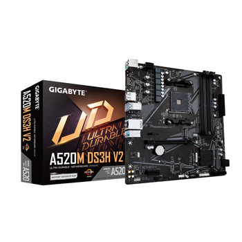 Gigabyte A520M DS3H V2 Motherboard - Supports AMD Ryzen 5000 Series AM4 CPUs up A520M DS3H V2